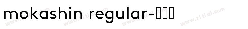 mokashin regular字体转换